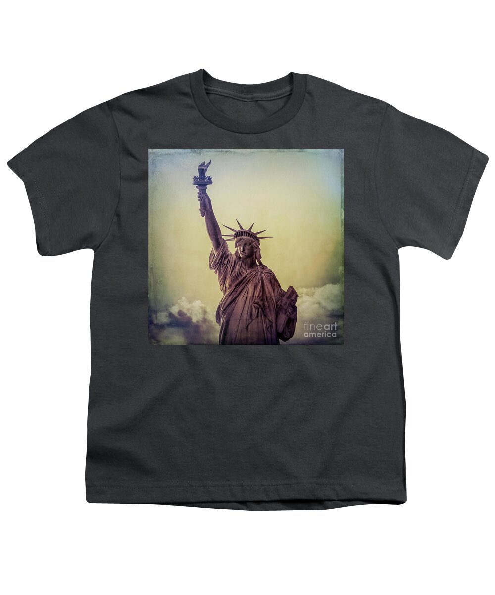 Statue Of Liberty Youth T-Shirt featuring the photograph Lady Liberty by Doug Sturgess