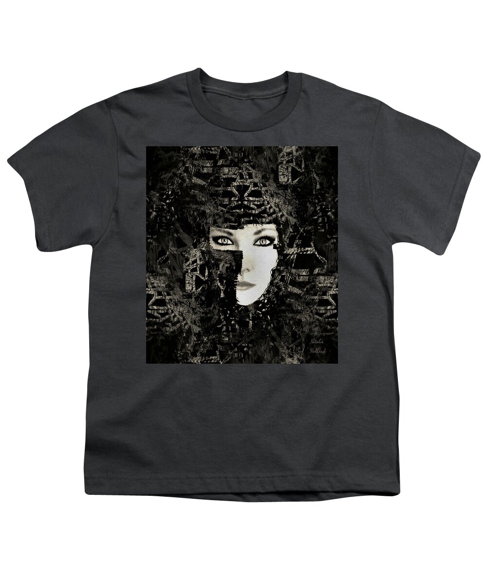 Woman Youth T-Shirt featuring the mixed media Lady Warrior by Natalie Holland