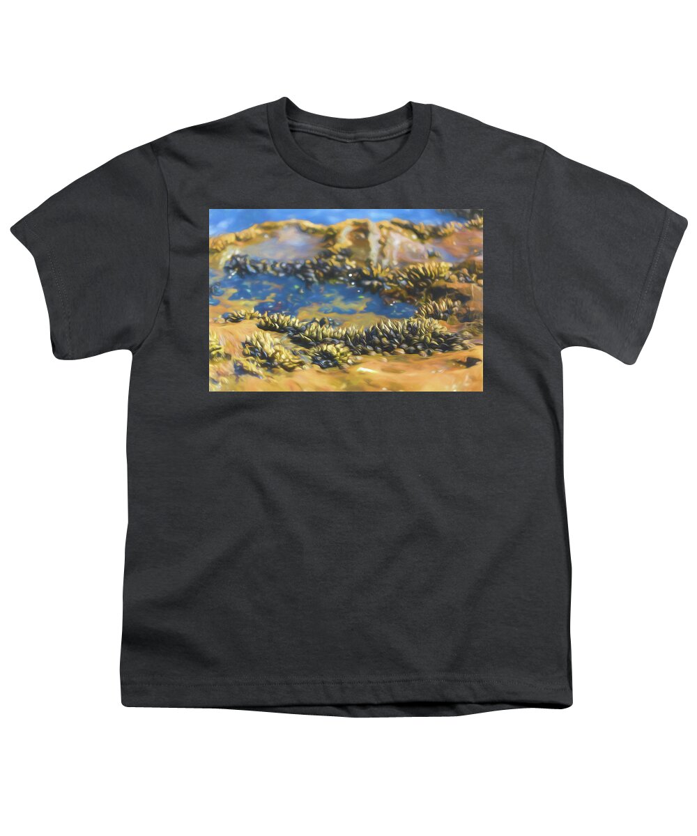 Shell Youth T-Shirt featuring the photograph Laguna Beach Tide Pool Pattern 3 by Scott Campbell