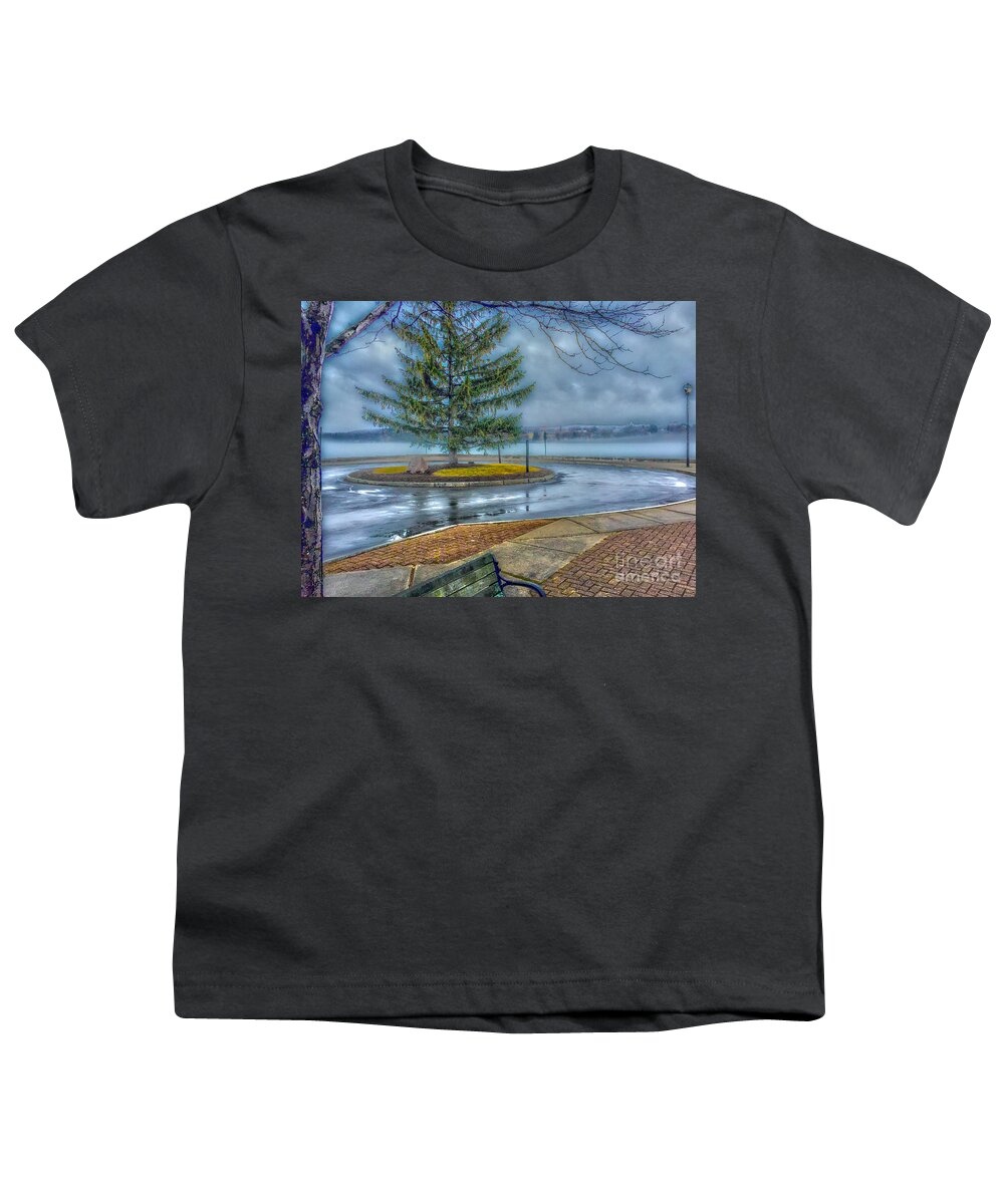 Fog Youth T-Shirt featuring the photograph Lake Fog by William Norton