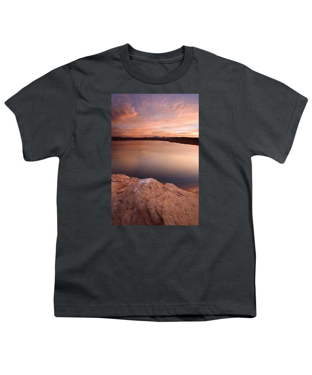 Lake Powell Youth T-Shirt featuring the photograph Lake Powell Dawn by Michael Dawson