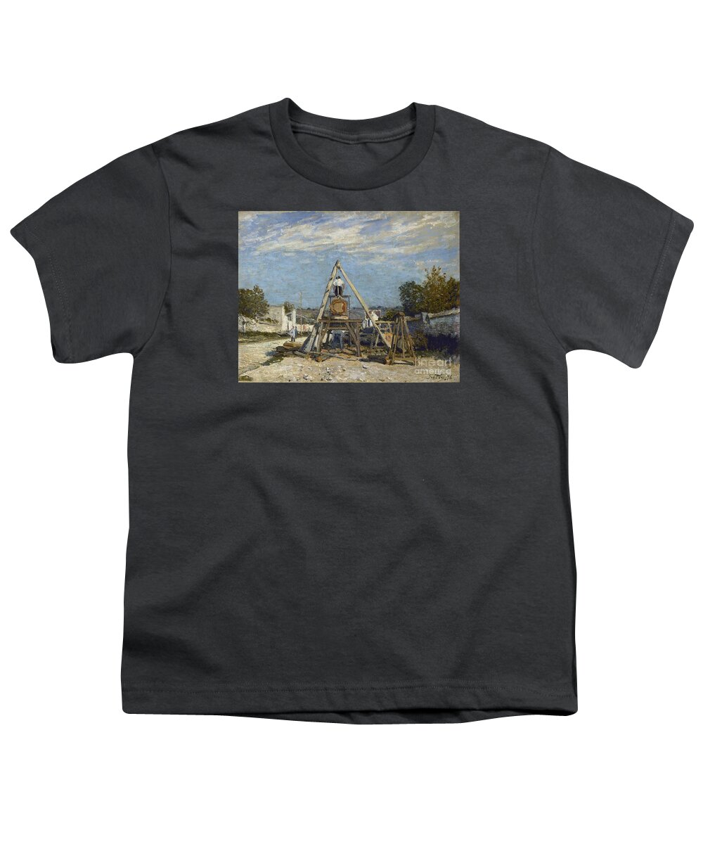 Alfred Sisley (1839-1899). les Scieurs De Long. Paris Youth T-Shirt featuring the painting Les Scieurs de long by MotionAge Designs
