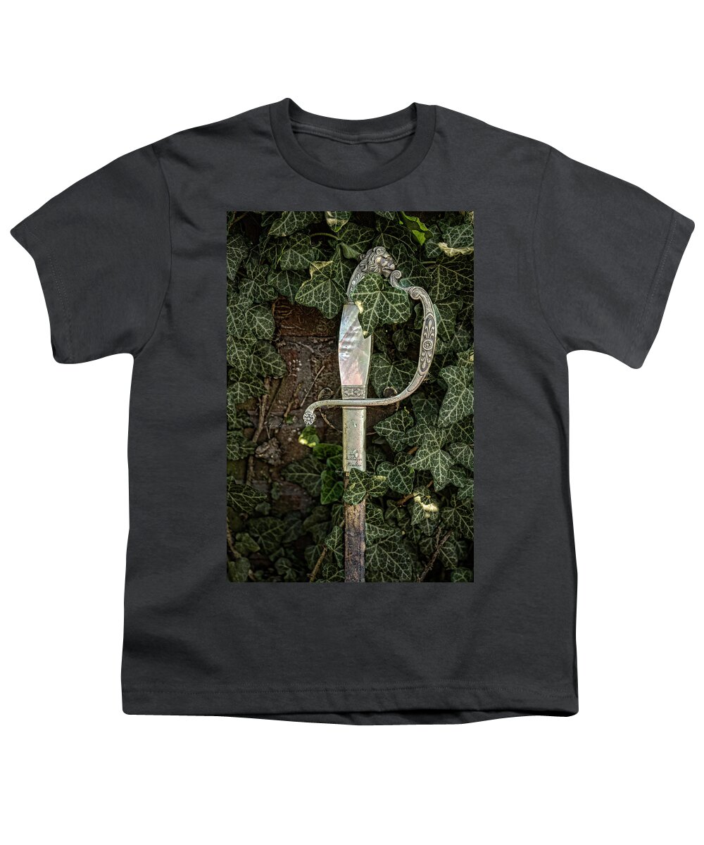 Sharon Popek Youth T-Shirt featuring the photograph Lion Head Hilt by Sharon Popek