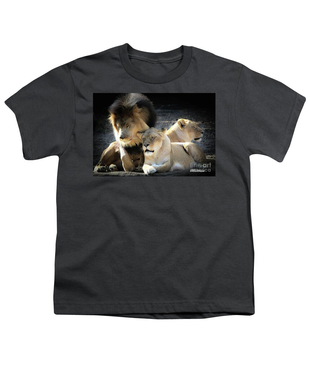 Lions Youth T-Shirt featuring the photograph Lion Pride Memphis Zoo by Veronica Batterson