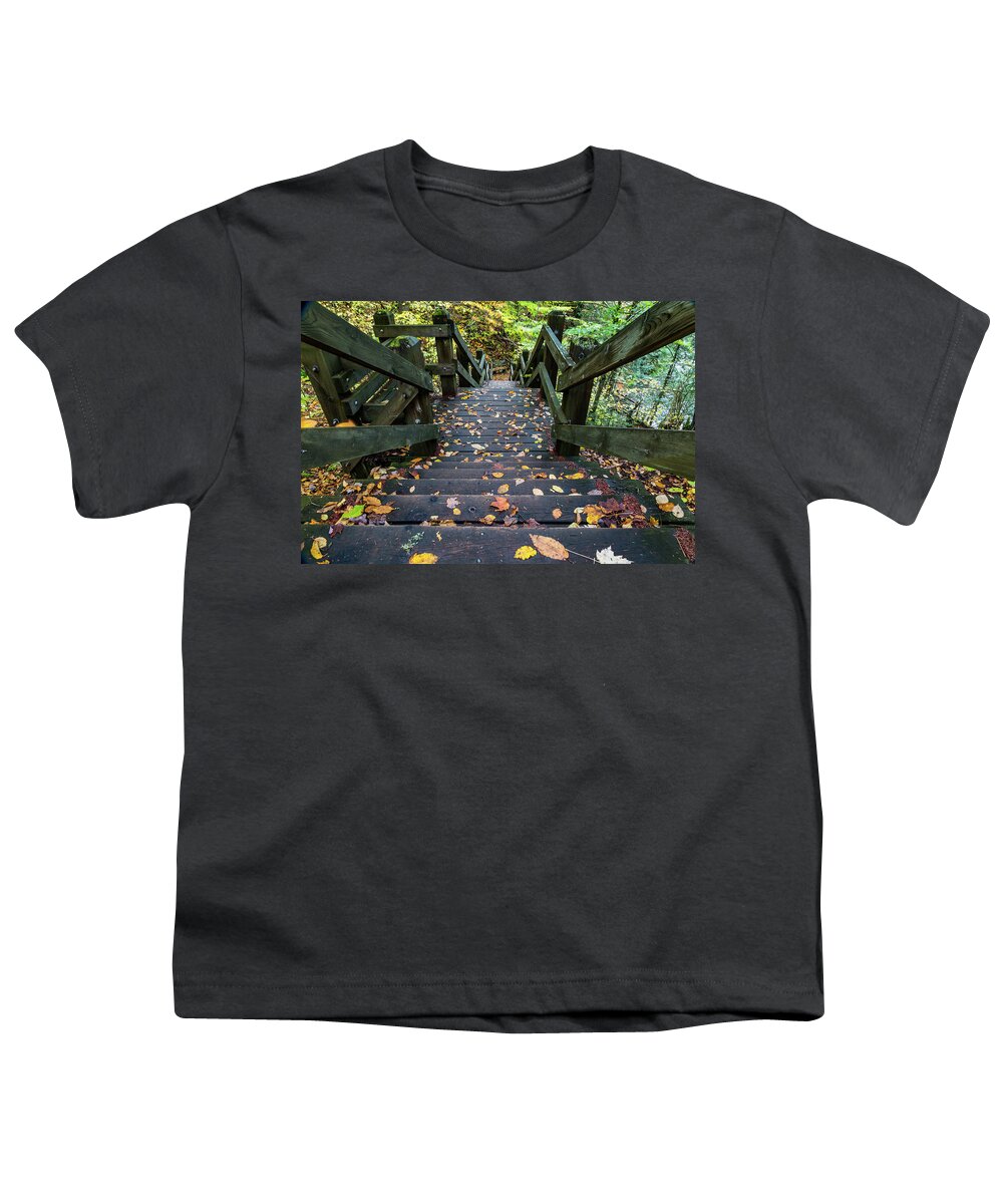 Deck Youth T-Shirt featuring the photograph Looking Down by Joe Holley