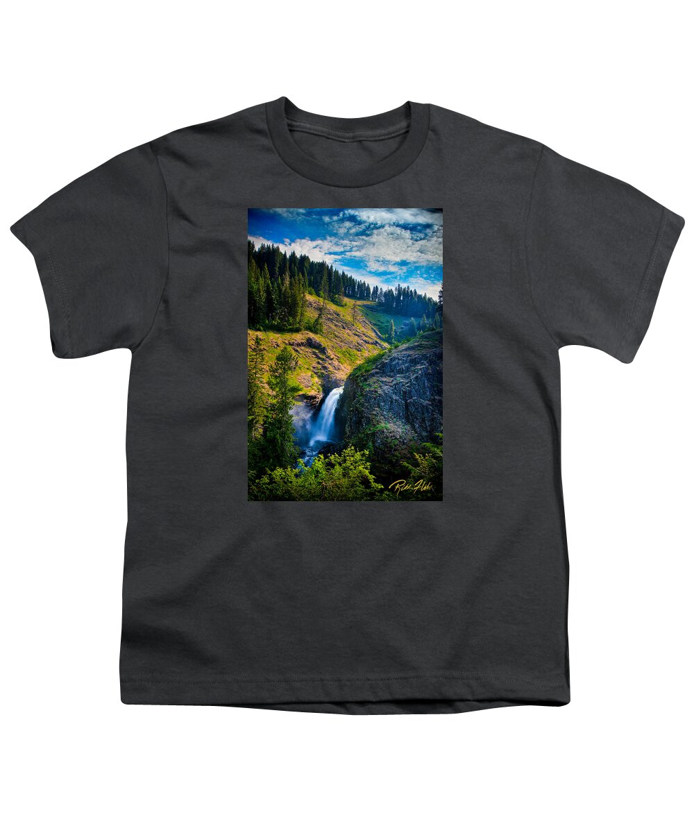  Youth T-Shirt featuring the photograph Lower Falls - Elk Creek Falls by Rikk Flohr