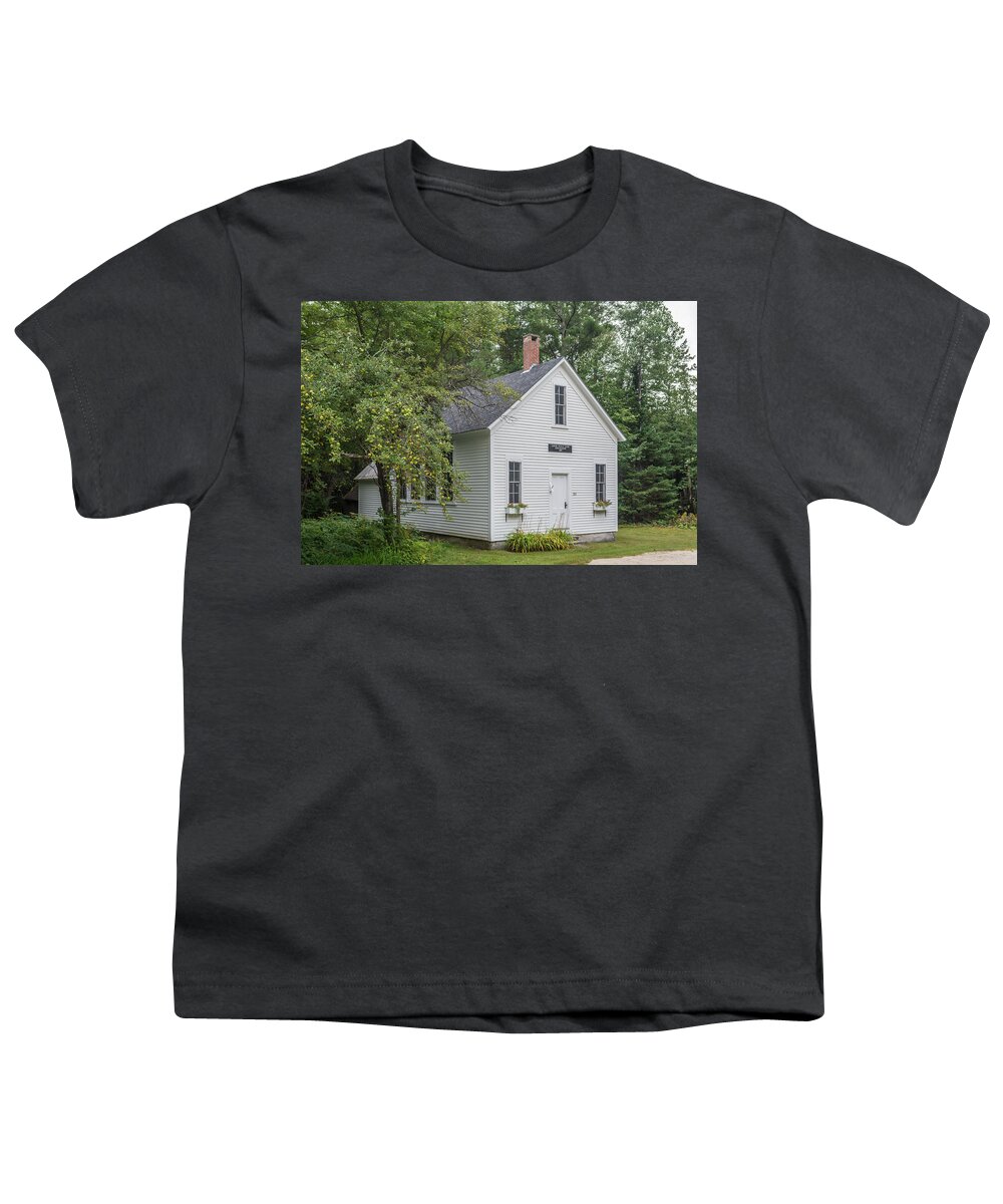 Guy Whiteley Photography Youth T-Shirt featuring the photograph Lower Sunday River Schoolhouse by Guy Whiteley