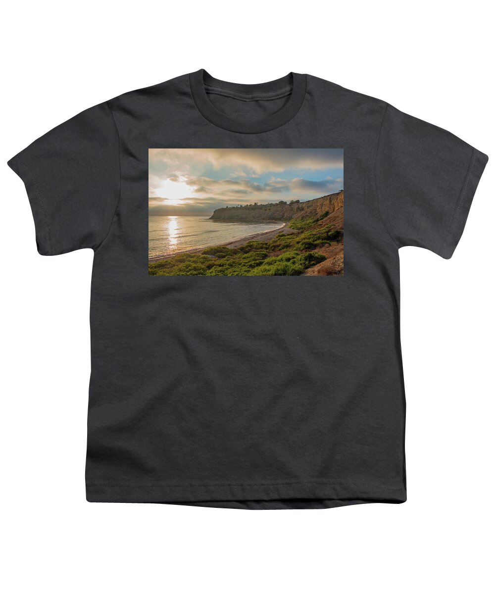 Seascape Youth T-Shirt featuring the photograph Lunada Bay 2 by Ed Clark