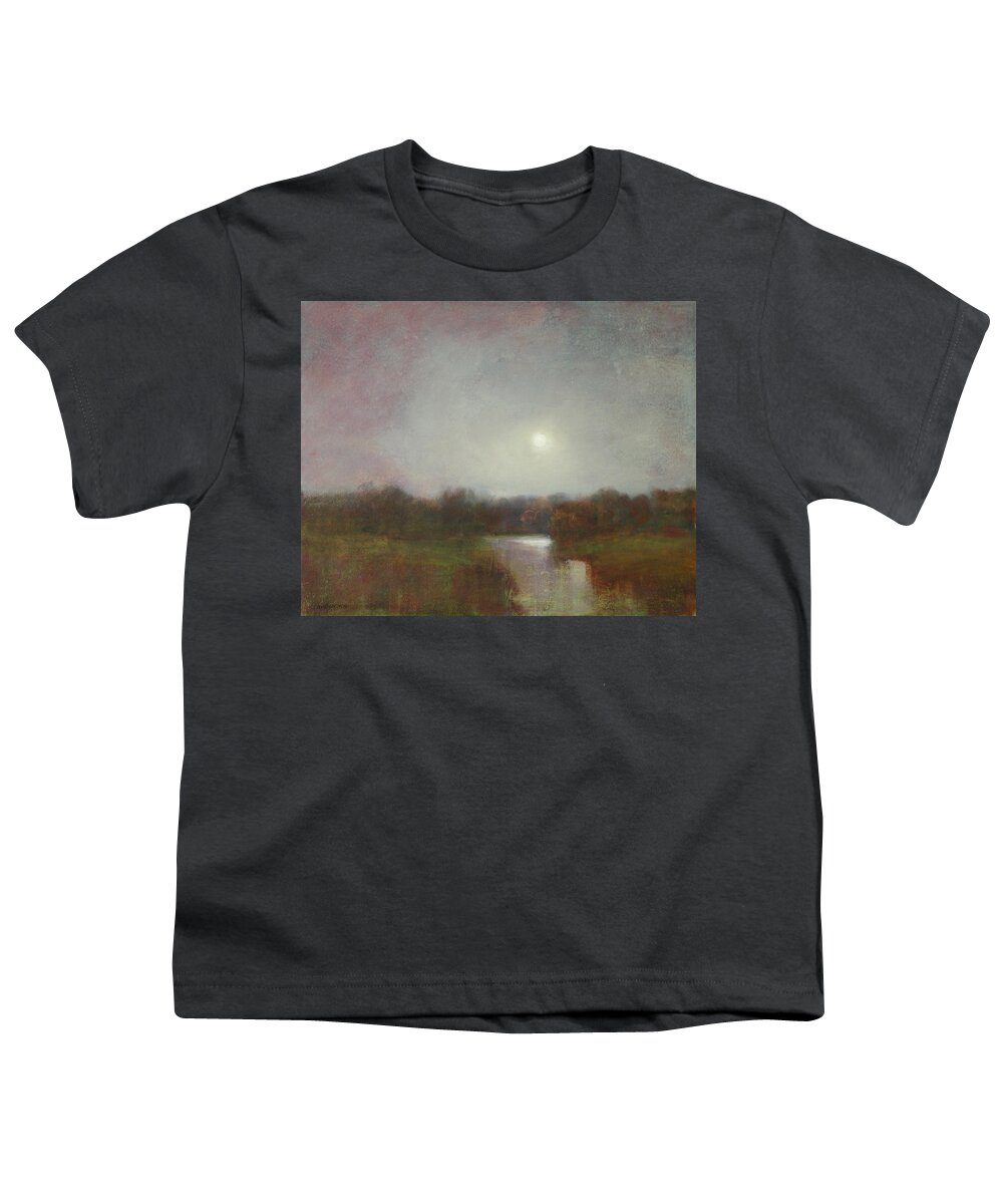 Moon Youth T-Shirt featuring the painting Lunar 14 by David Ladmore