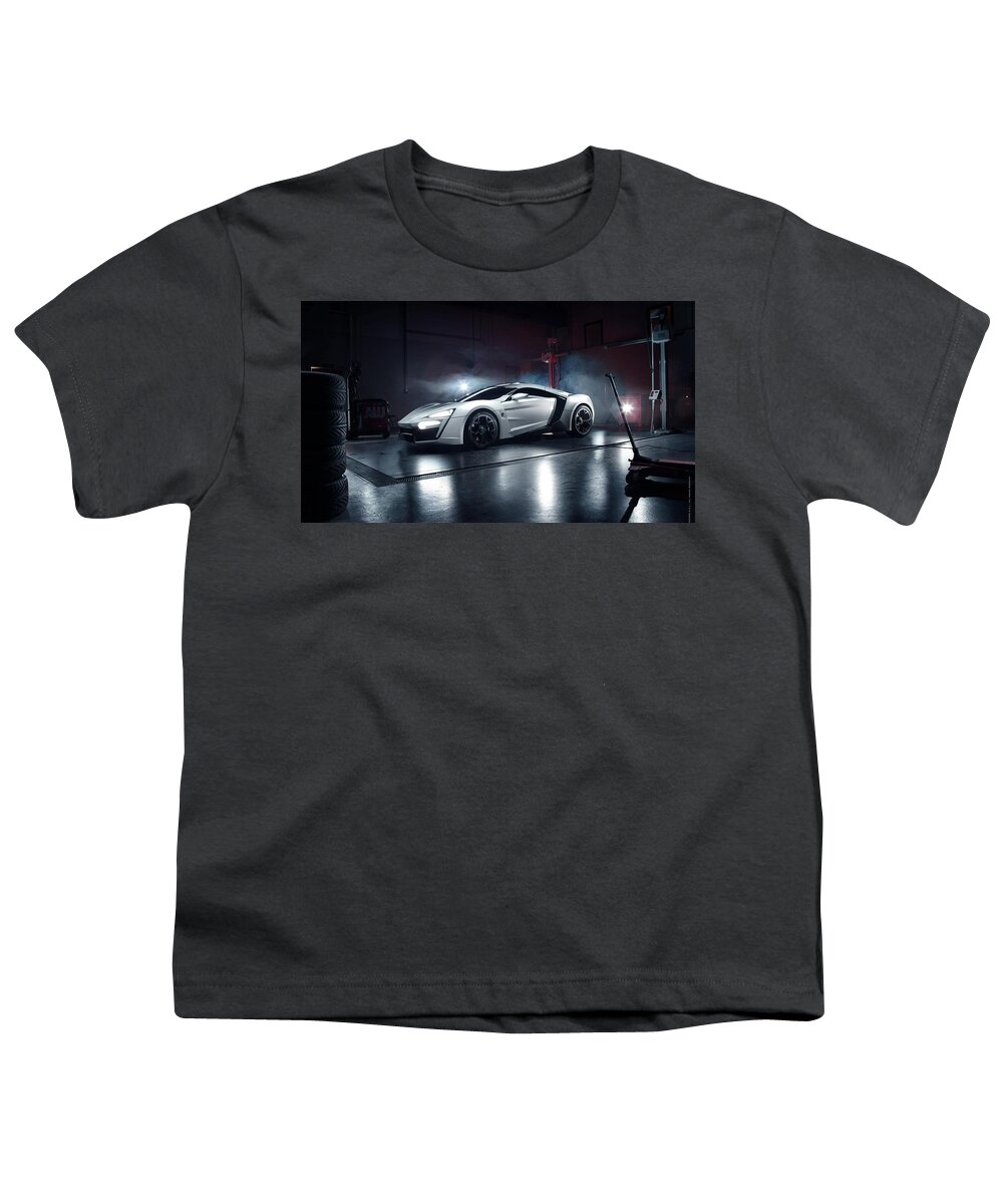 Lykan Hypersport Youth T-Shirt featuring the photograph Lykan Hypersport by Jackie Russo