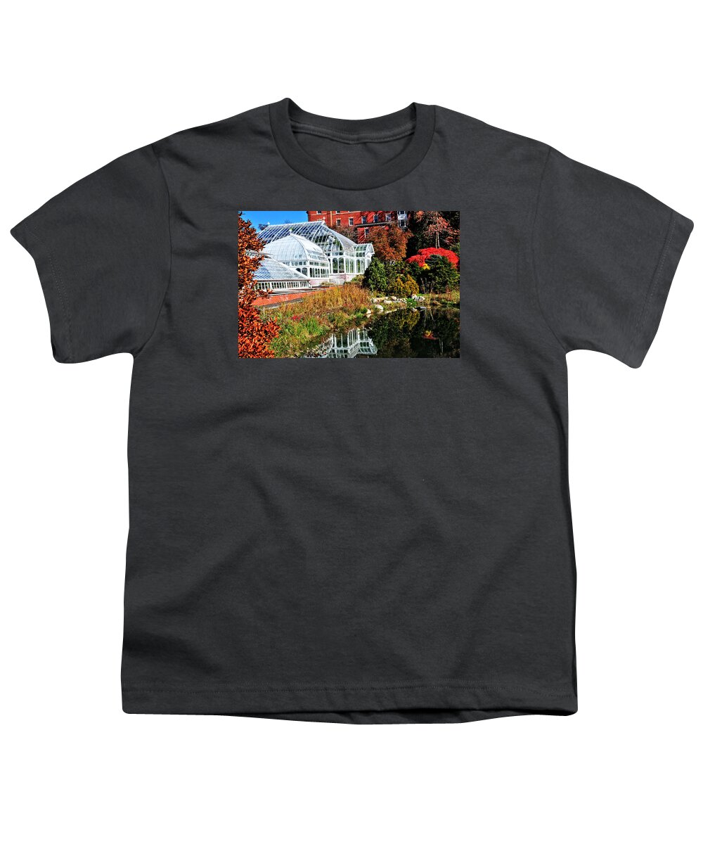 Conservatory Youth T-Shirt featuring the photograph Lyman Conservatory by Mike Martin