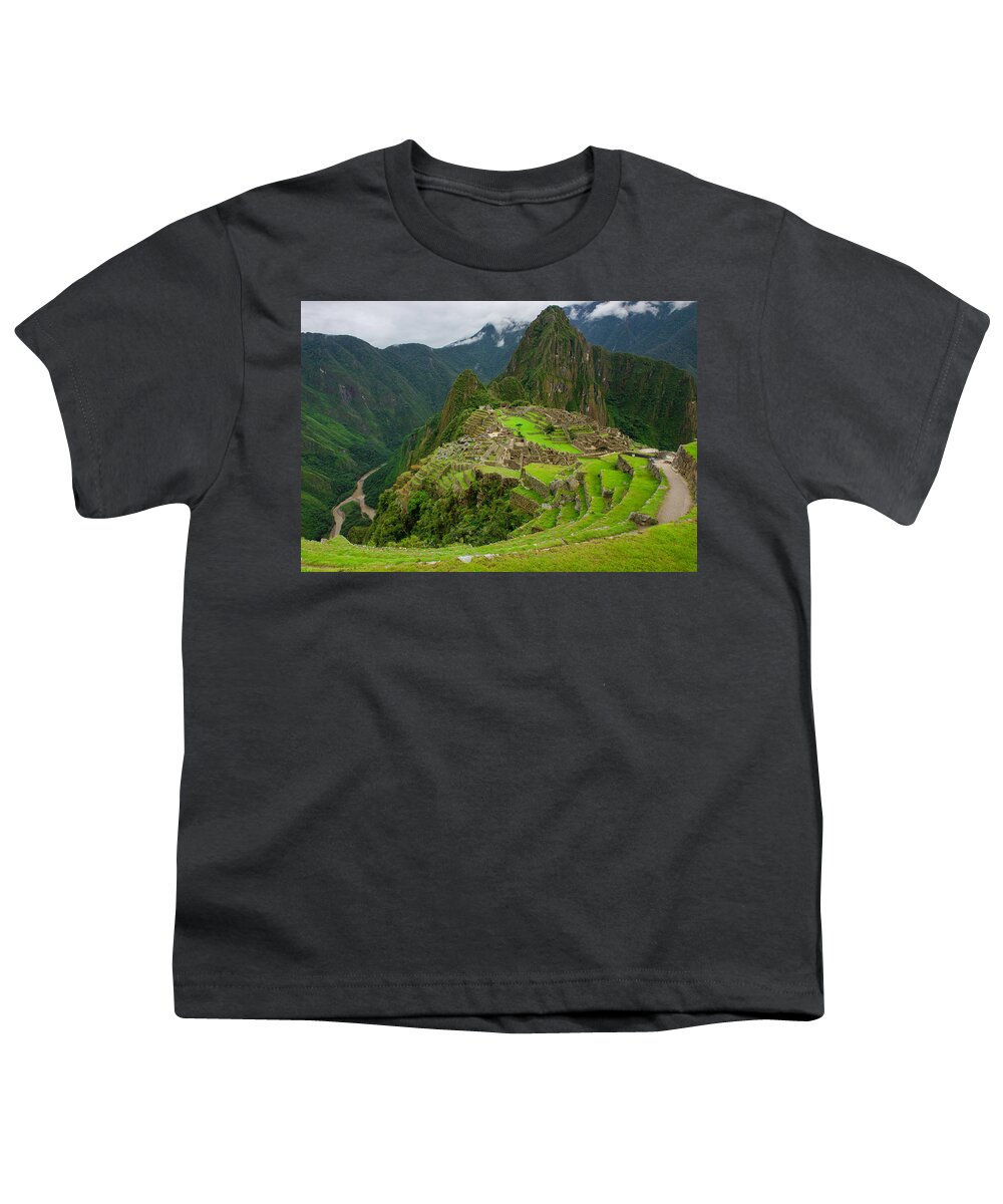 Peru Youth T-Shirt featuring the photograph Machu Picchu #2 by John Roach