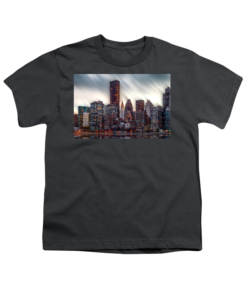 Chrysler Building Youth T-Shirt featuring the photograph Manhattan Daze by Az Jackson