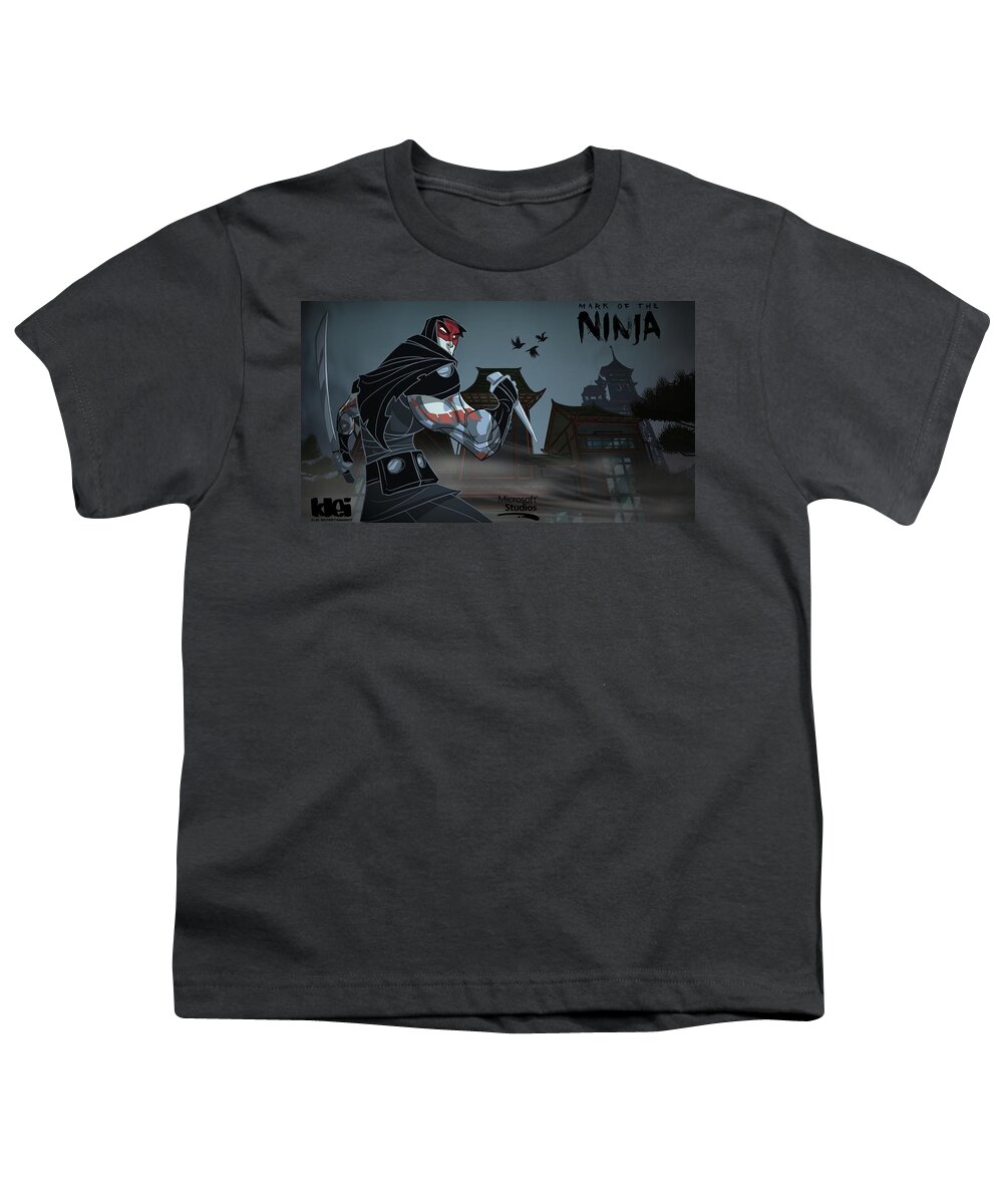 Mark Of The Ninja Youth T-Shirt featuring the digital art Mark Of The Ninja by Super Lovely