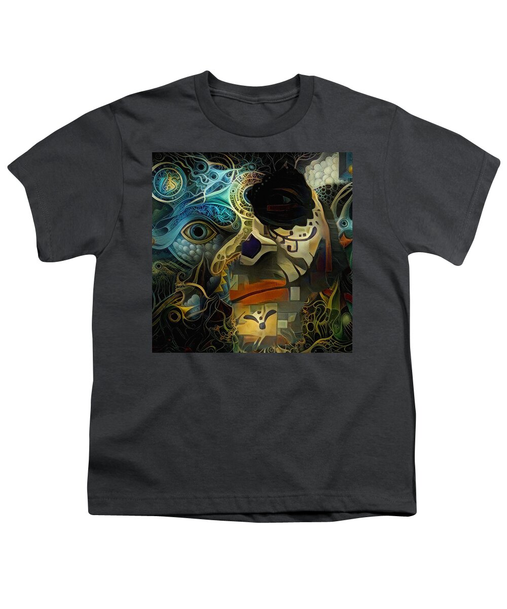 Painting Youth T-Shirt featuring the digital art Masquerade by Bruce Rolff