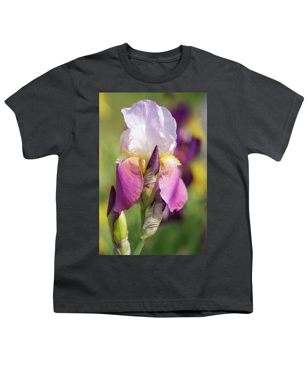 Jenny Rainbow Fine Art Photography Youth T-Shirt featuring the photograph Maytime. The Beauty of Irises by Jenny Rainbow