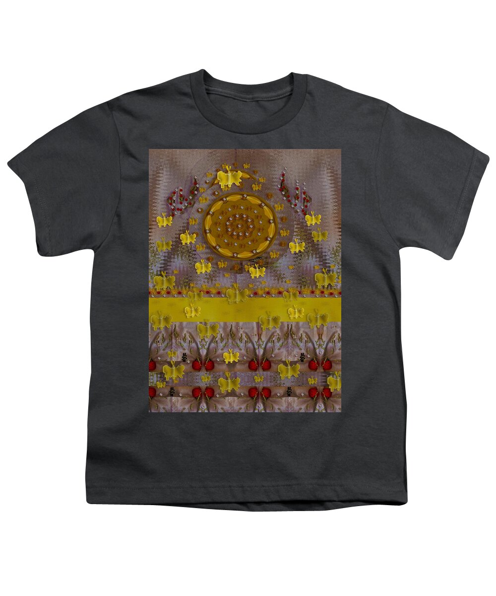 Garden Youth T-Shirt featuring the mixed media Meditative Garden by Pepita Selles