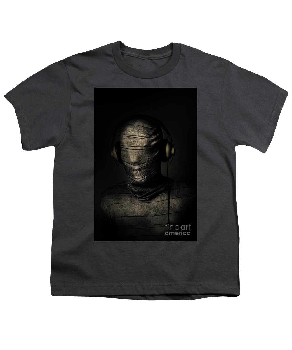 Death Youth T-Shirt featuring the photograph Metal Monster Mummy by Jorgo Photography