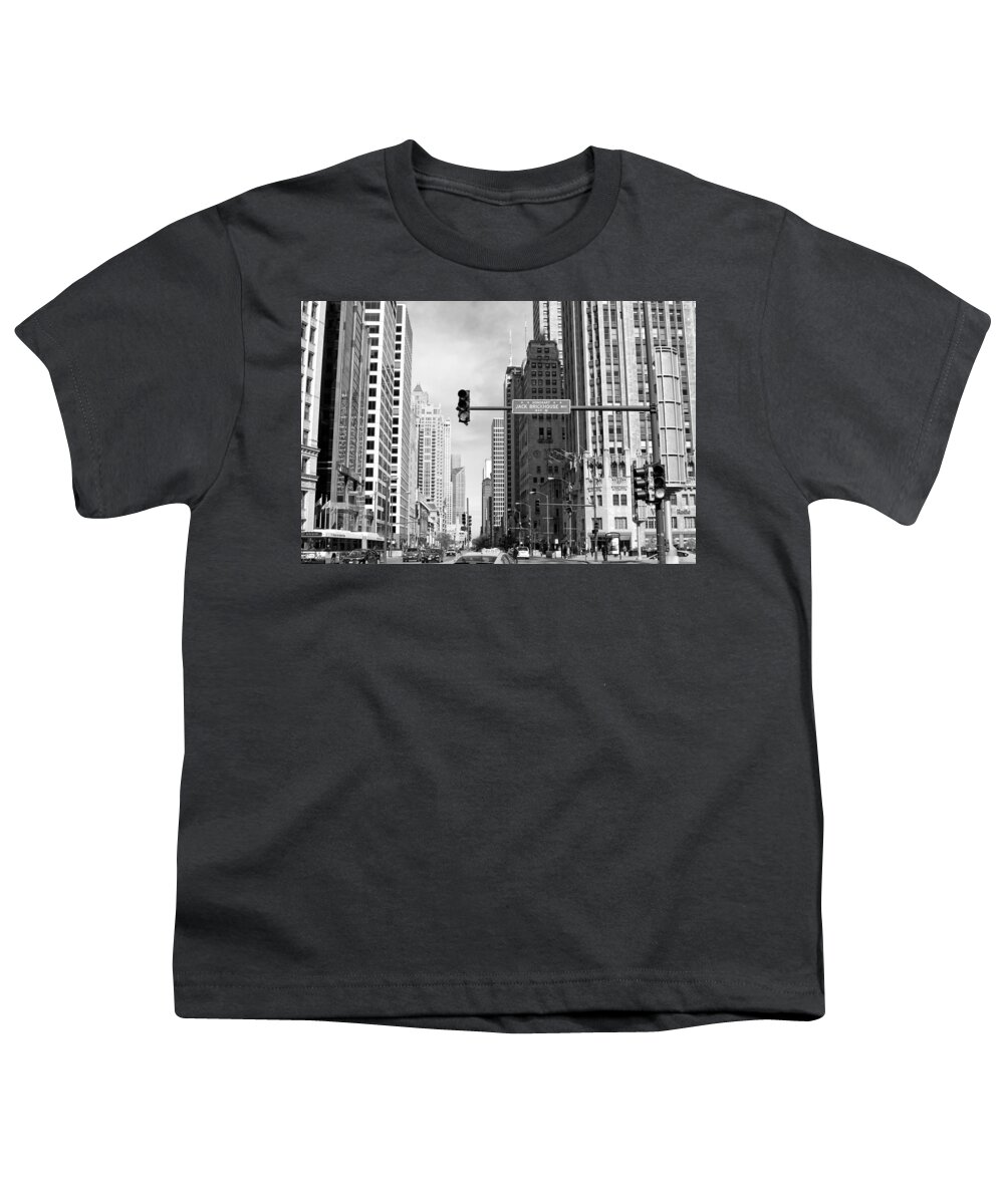 Chicago Youth T-Shirt featuring the photograph Michigan Ave - Chicago by Jackson Pearson