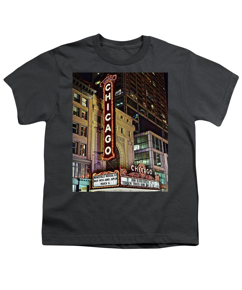 Chicago Youth T-Shirt featuring the photograph Midwestern Theater by Frozen in Time Fine Art Photography