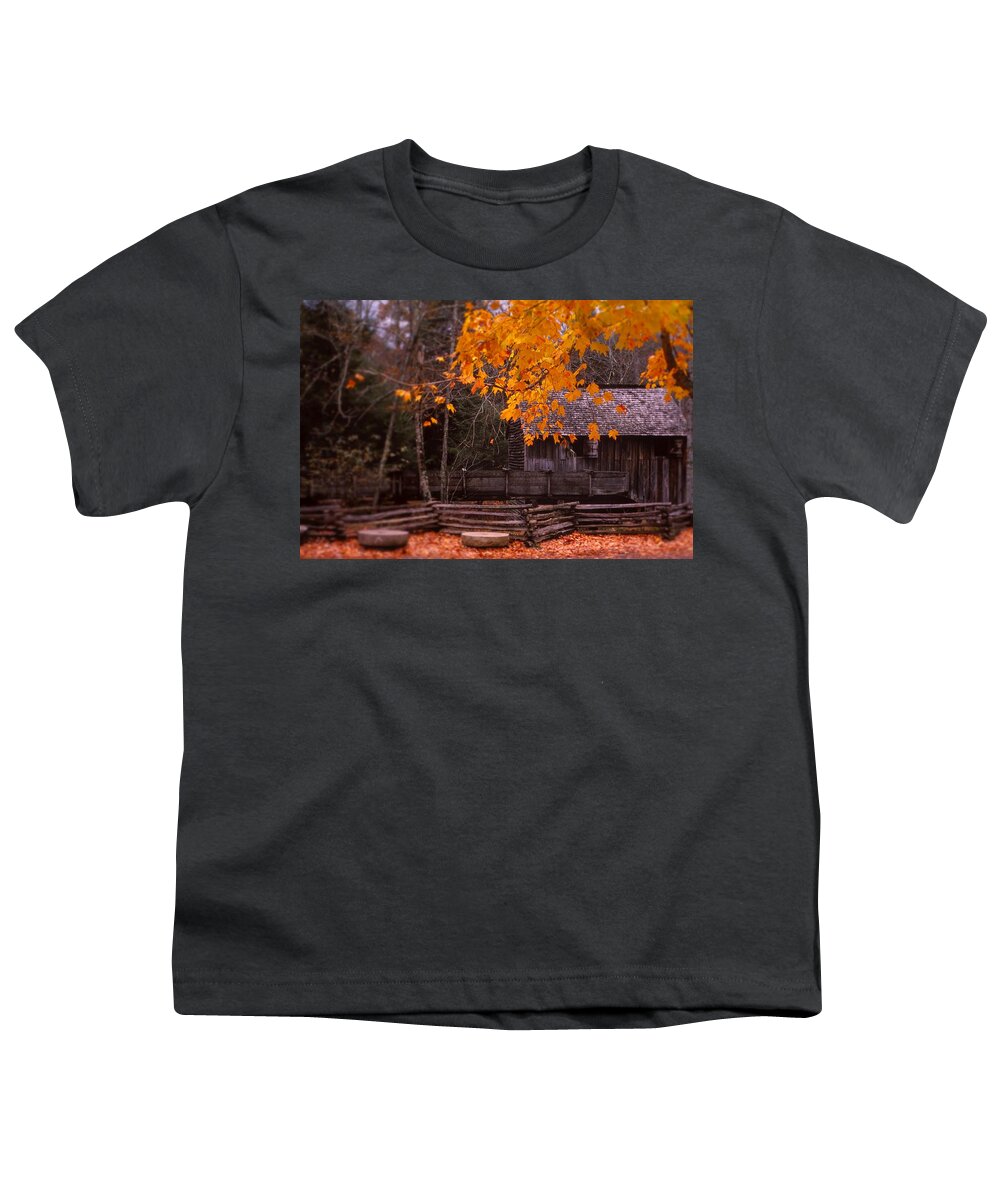 Fine Art Youth T-Shirt featuring the photograph Millers Fall by Rodney Lee Williams