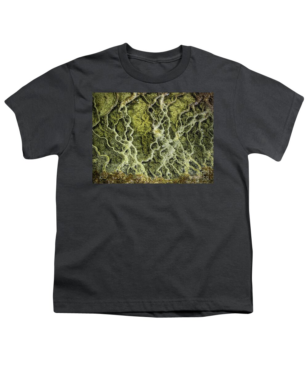 Yellowstone Youth T-Shirt featuring the photograph Mineral Abstract by Robert Bales