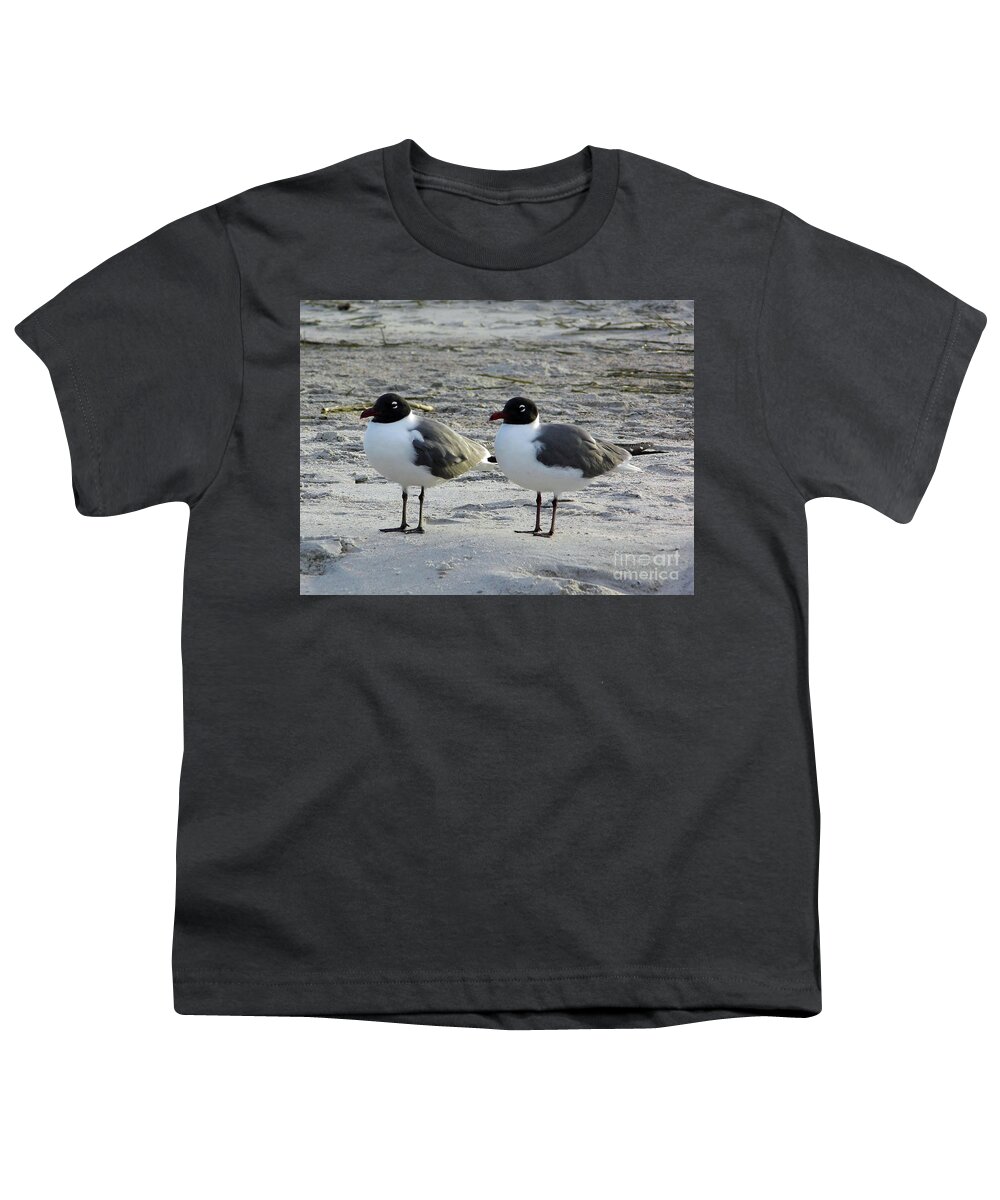 Gull Youth T-Shirt featuring the photograph Mirror Image by D Hackett