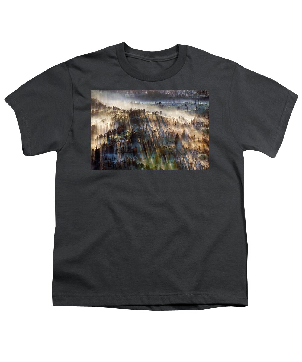 Landscape Youth T-Shirt featuring the photograph Misty morning by Pradeep Raja Prints
