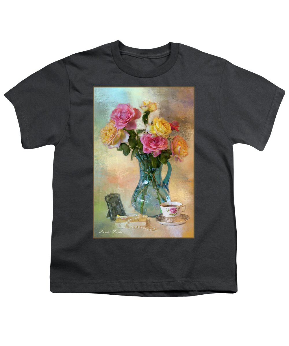 Still Life Youth T-Shirt featuring the photograph Misty Watercolor Memories by Harriet Feagin