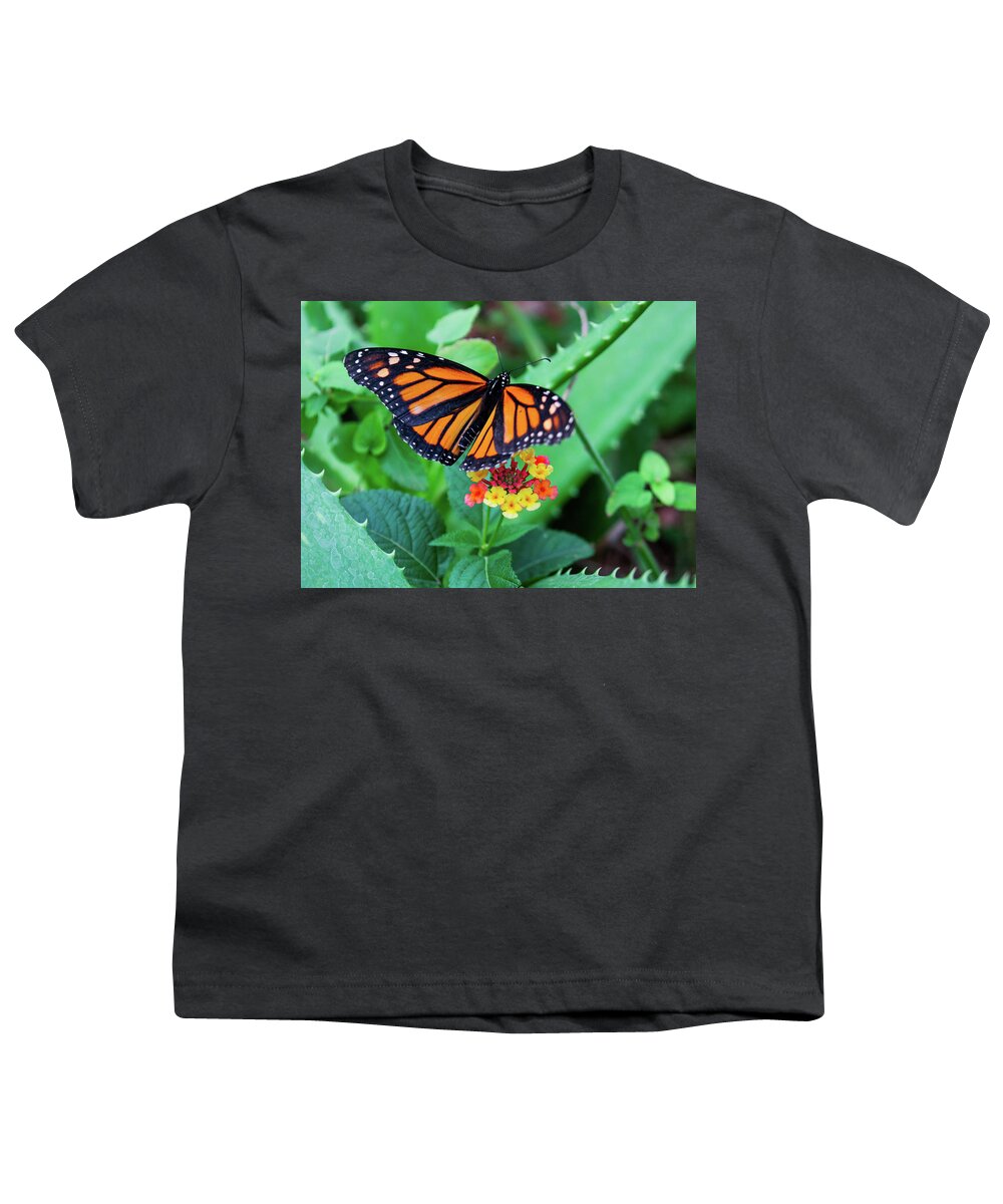 Butterfly Youth T-Shirt featuring the photograph Monarch by Kent Nancollas