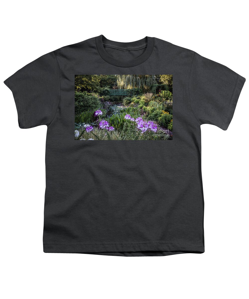 Monet Garden Youth T-Shirt featuring the photograph Monet Garden by Lynn Sprowl
