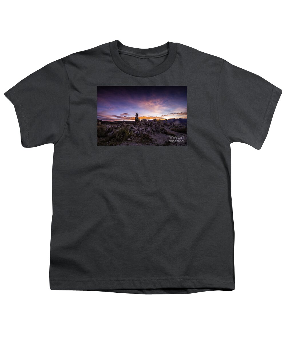 California Youth T-Shirt featuring the photograph Mono Lake Sunset 5 by Timothy Hacker