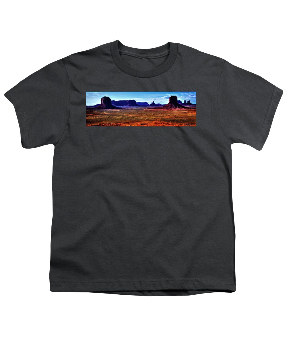 Arizona Youth T-Shirt featuring the photograph Monument Valley Views No. 5 by Roger Passman