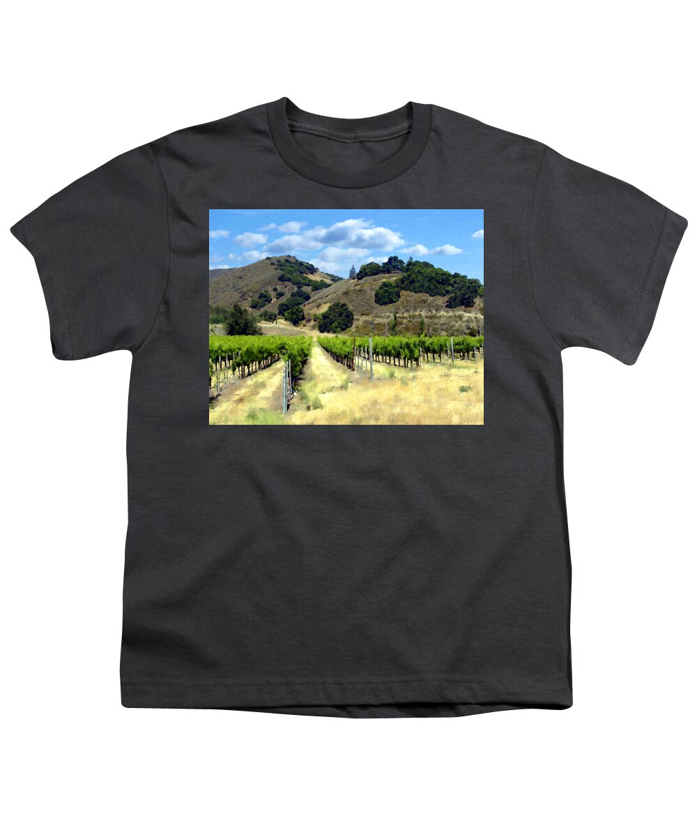 Vineyards Youth T-Shirt featuring the photograph Morning at Mosby Vineyards by Kurt Van Wagner