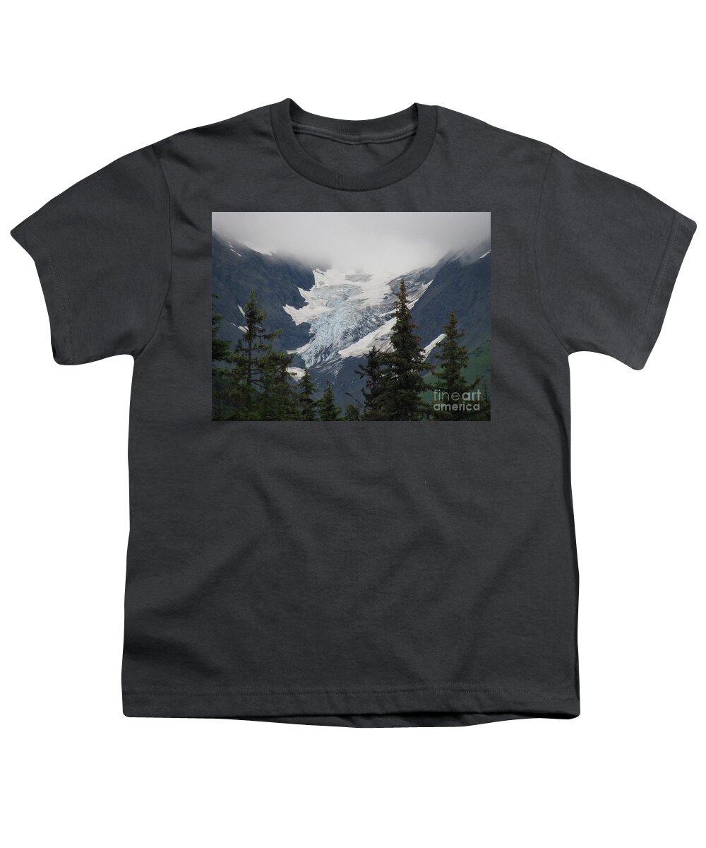Alaska Youth T-Shirt featuring the photograph Mountain Glacier by Anthony Trillo