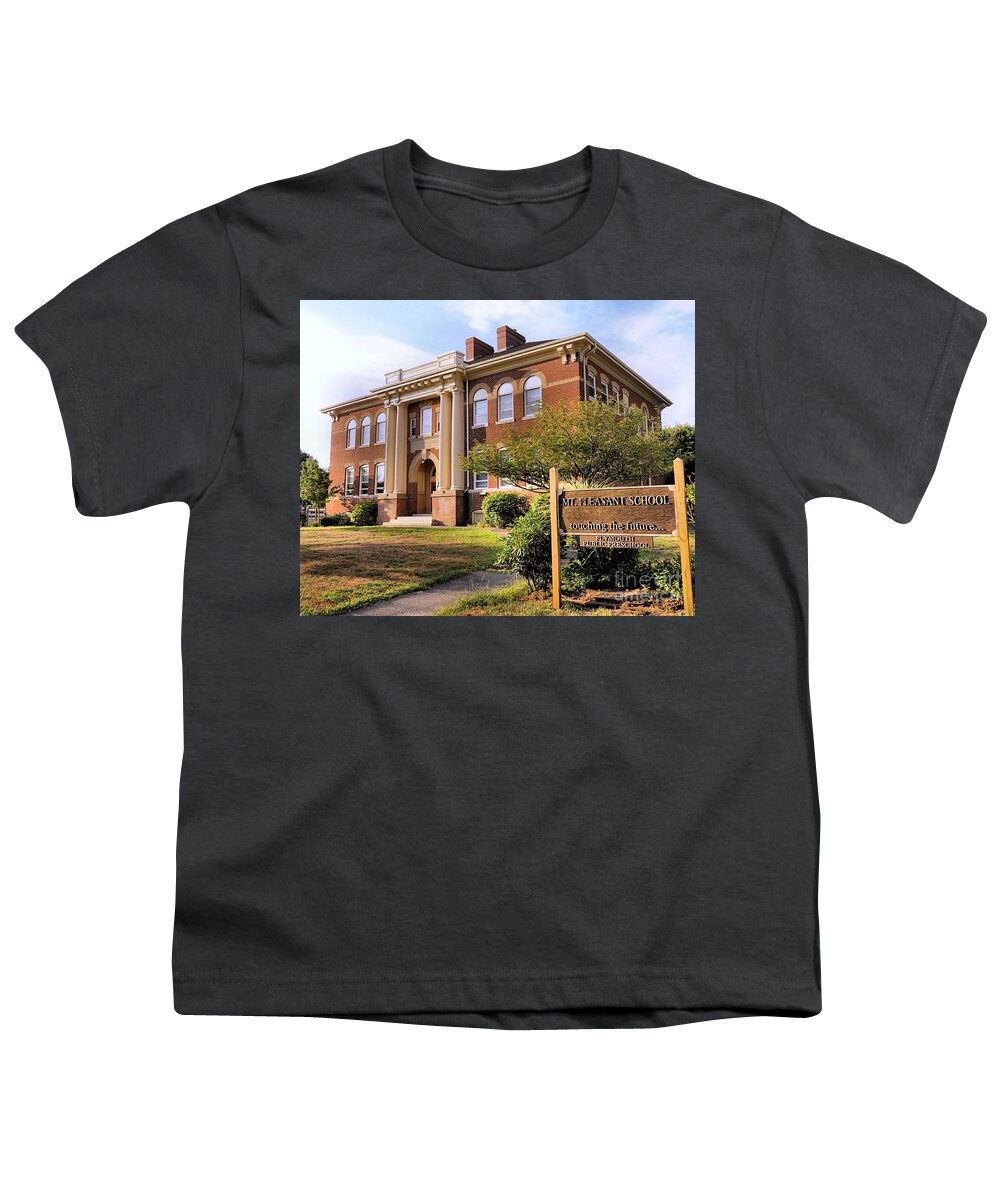 Mt Pleasants School Youth T-Shirt featuring the photograph Mt Pleasant School Plymouth MA by Janice Drew