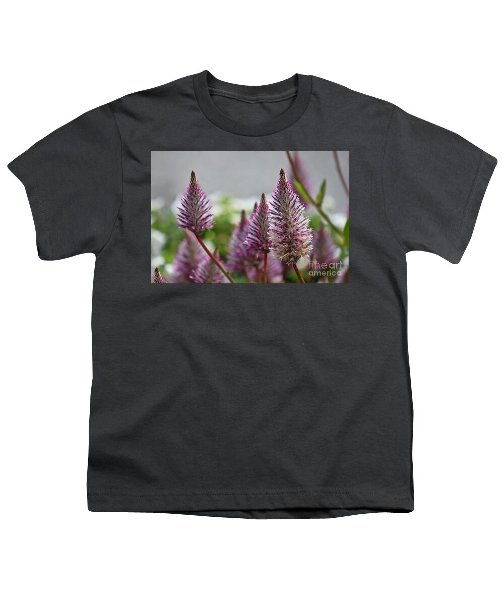Pink Youth T-Shirt featuring the photograph Mt. Washington Flowers by Deena Withycombe