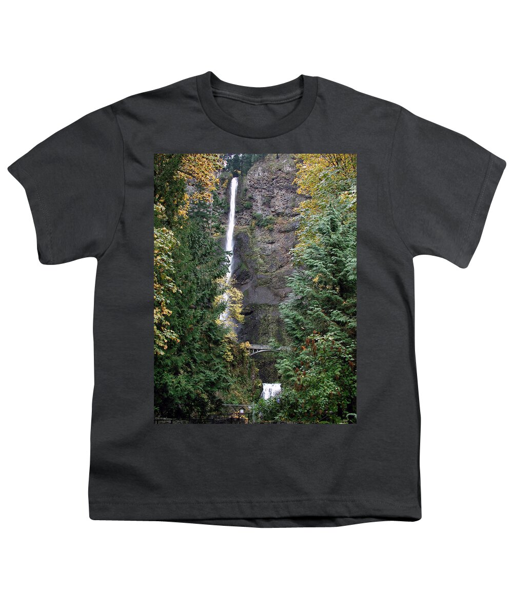 Multnomah Falls Youth T-Shirt featuring the photograph Multnomah Falls - 5 by DArcy Evans