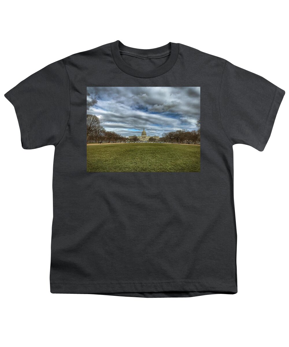 National Mall Youth T-Shirt featuring the photograph National Mall by Chris Montcalmo
