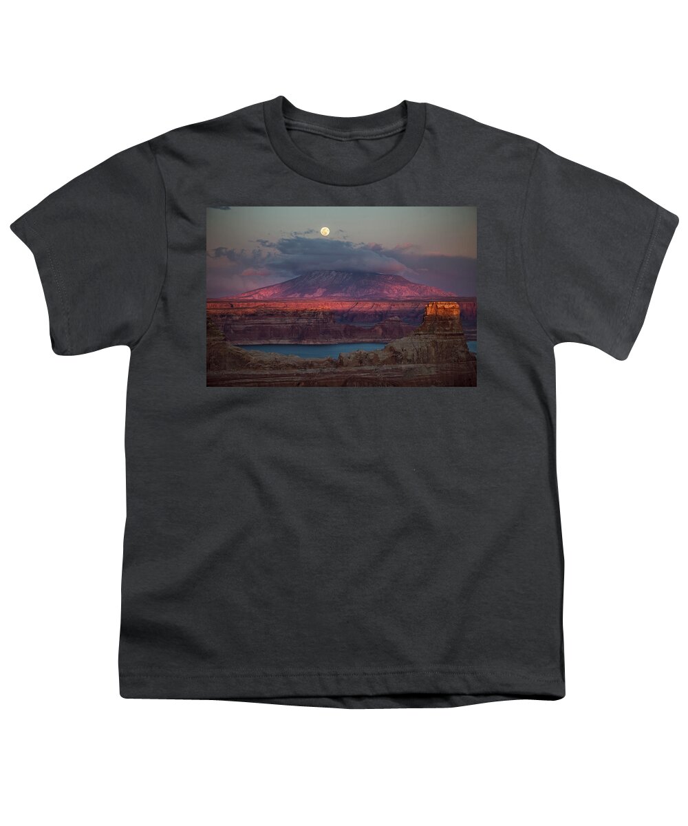 Navajo Mountain Youth T-Shirt featuring the photograph Navajo Mountain by Wesley Aston