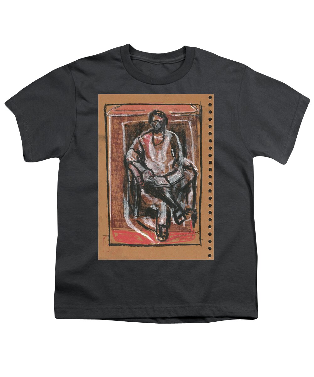 Sketch Youth T-Shirt featuring the drawing Nb1 P16 by Edgeworth Johnstone