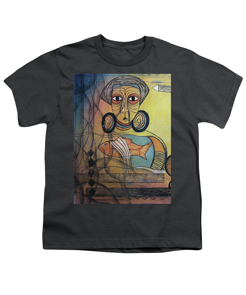 Abstract Youth T-Shirt featuring the painting New Dawn by Winston Saoli