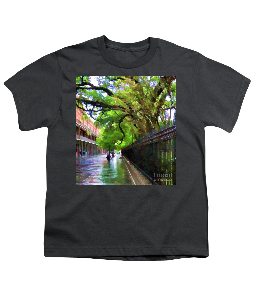 French Quarter Youth T-Shirt featuring the photograph New Orleans French Quarter Paint by Chuck Kuhn
