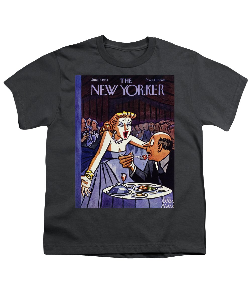 Singer Youth T-Shirt featuring the painting New Yorker June 5 1954 by Peter Arno