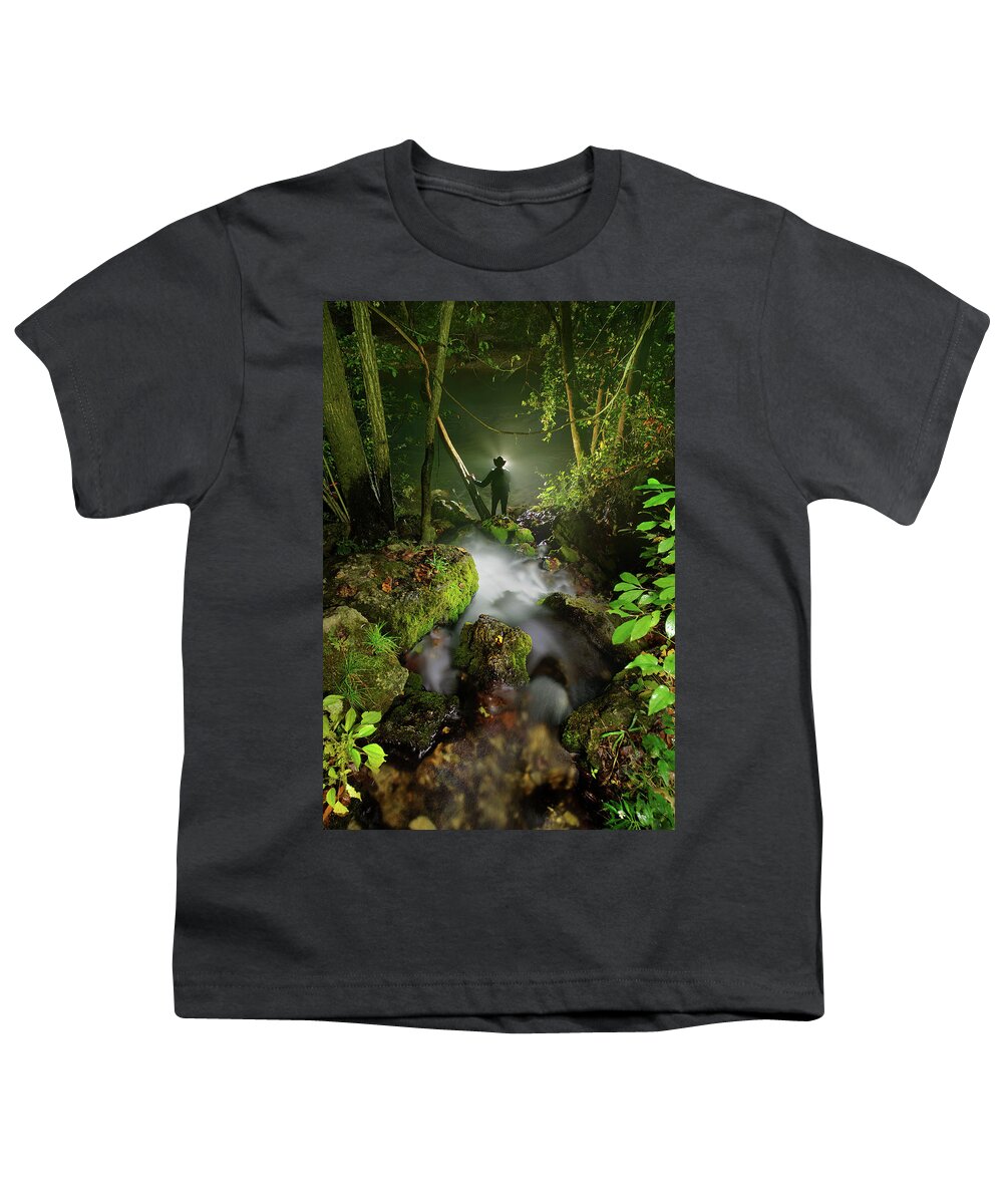 Water Youth T-Shirt featuring the photograph Night Adventure by Robert Charity