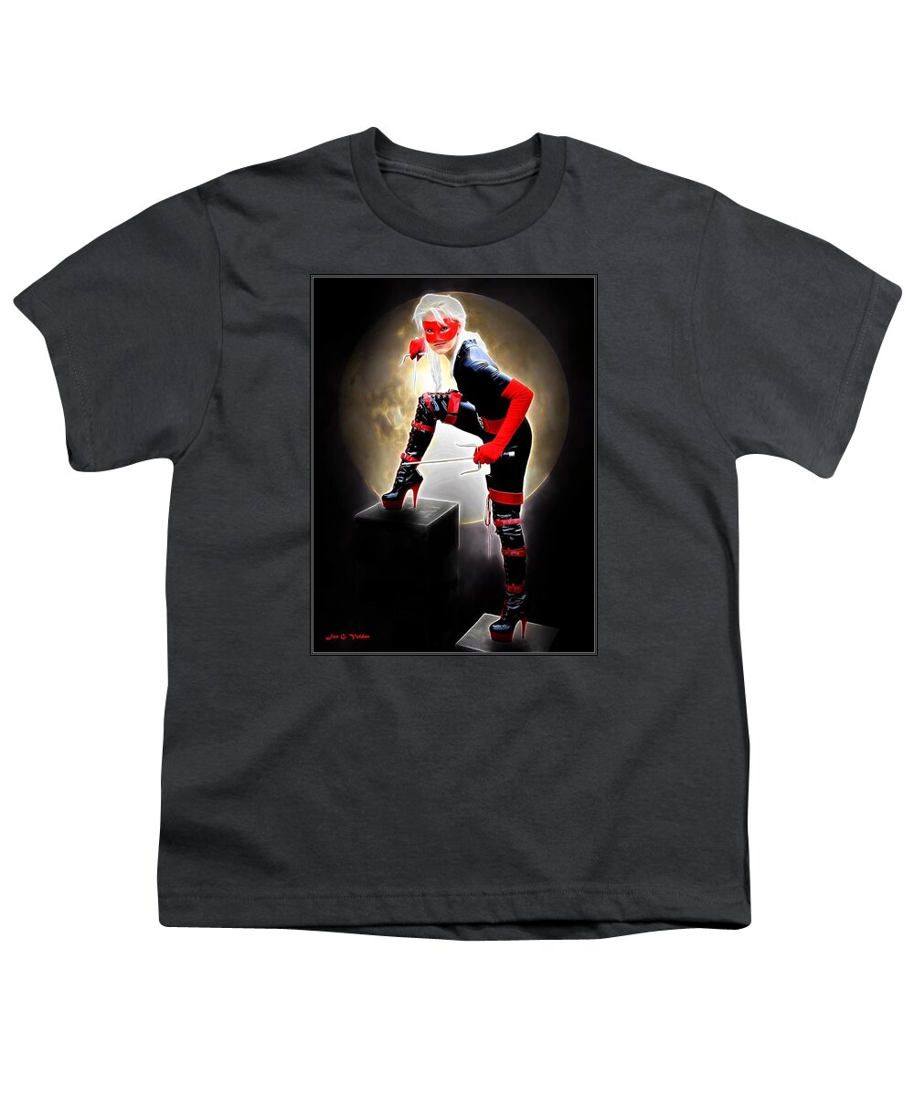 Fantasy Youth T-Shirt featuring the painting Night Of The Avenger by Jon Volden