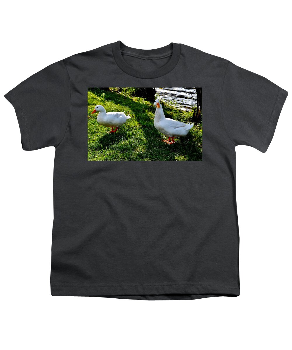 Ducks Youth T-Shirt featuring the photograph Noccalula Ducks by Eileen Brymer