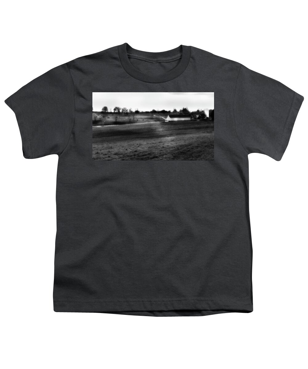 Black And White Farms Youth T-Shirt featuring the photograph Northfield 2016 by Bill Wakeley