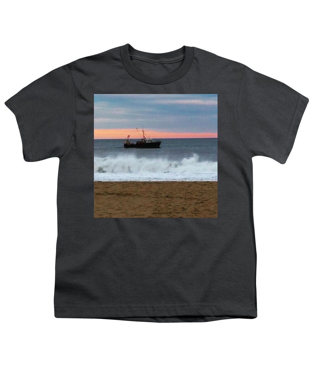 Ocean Youth T-Shirt featuring the photograph Ocean Tug in the Storm by Vic Ritchey