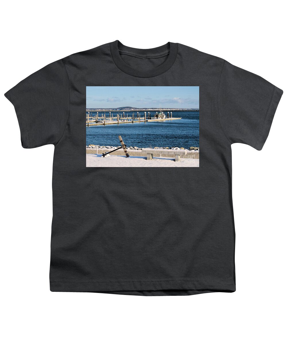 Seascape Youth T-Shirt featuring the photograph Ocean View from Yacht Club by Janice Drew